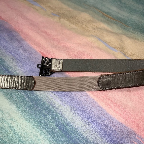 Fossil Mixed Media Leather Belt with Jewel Embellished Buckle medium - Picture 5 of 5